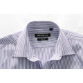 Camisa de hombre 100% de algodón a rayas Slim Fit